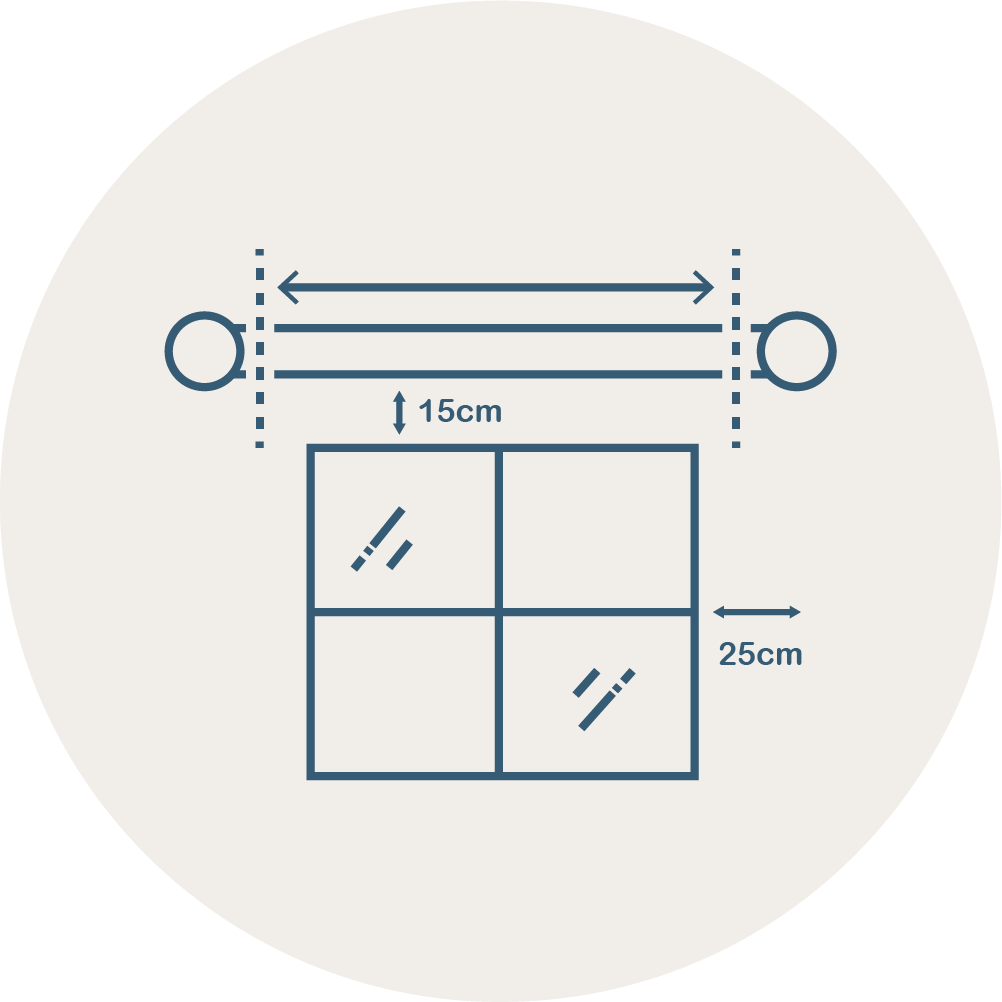 Measuring poles illustration